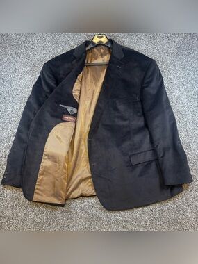 Oak Hill Men's 58/60R Chocolate Brown Corduroy Blazer Sport Coat Big & Tall